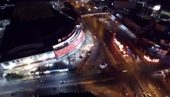 Ein Flug ber Nakhon Sawan in der Nacht - Nakhon Sawan Video