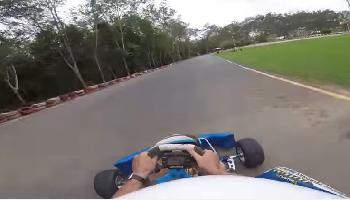 Mit dem 2-Takt 125 ccm Race Kart am Kata Speedway - Phuket Video