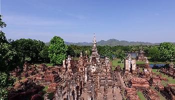 Start Video Sukhothai von oben Sehenwertes + Kultur