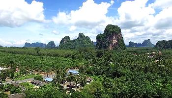 Krabis Landschaft und Meer von oben - Krabi Video